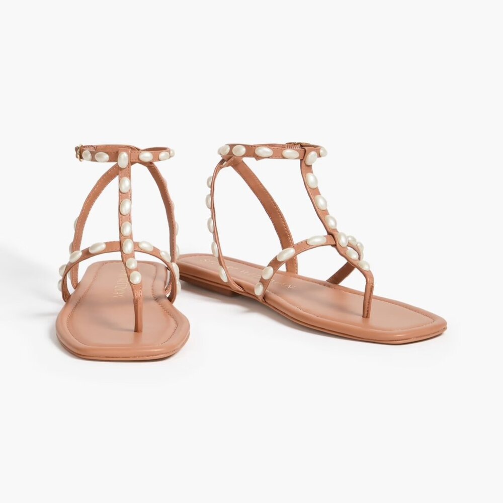 PEARLITA FLAT SANDAL - Beige - Picture 3 of 7